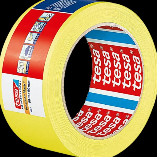 Tesa® 4334 afdækningstape 50 m x 50 mm gul