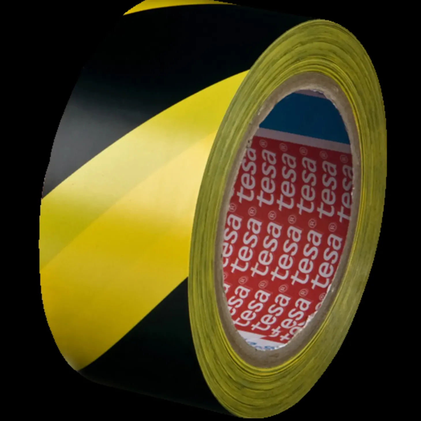 Tesa advarselstape gul/sort 33 m x 50 mm