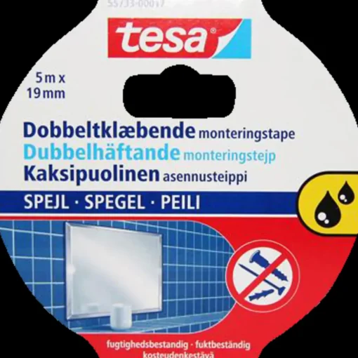 Tesa dobbeltklæbende tape 5 m x 19 mm