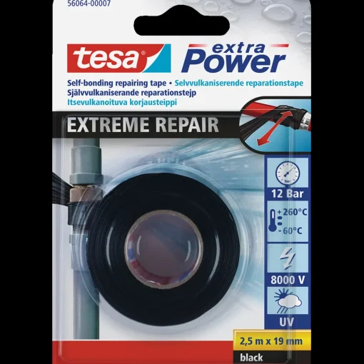 Tesa Extra Power® reparationstape 19 mm x 2,5 m sort