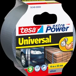 Tesa® extra Power Universal sølv 10 m x 50 mm
