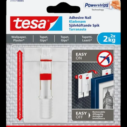 Tesa® Justerbart klæbesøm til tapet og gips (2 kg) - 2-pk