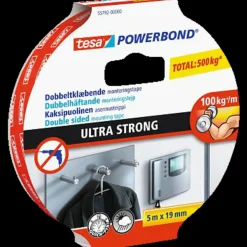 Tesa® Powerbond Ultra Strong dobbeltklæbende monteringstape 1,5 m x 19 mm