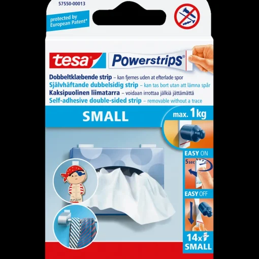 Tesa Powerstrips® Kroge Small dobbeltklæbende strips