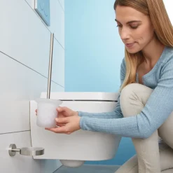 Tesa selvklæbende toiletbørste rustfrit stål