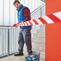 Tesa® Signal Afspærringstape 80 mm x 100 m rød-hvid