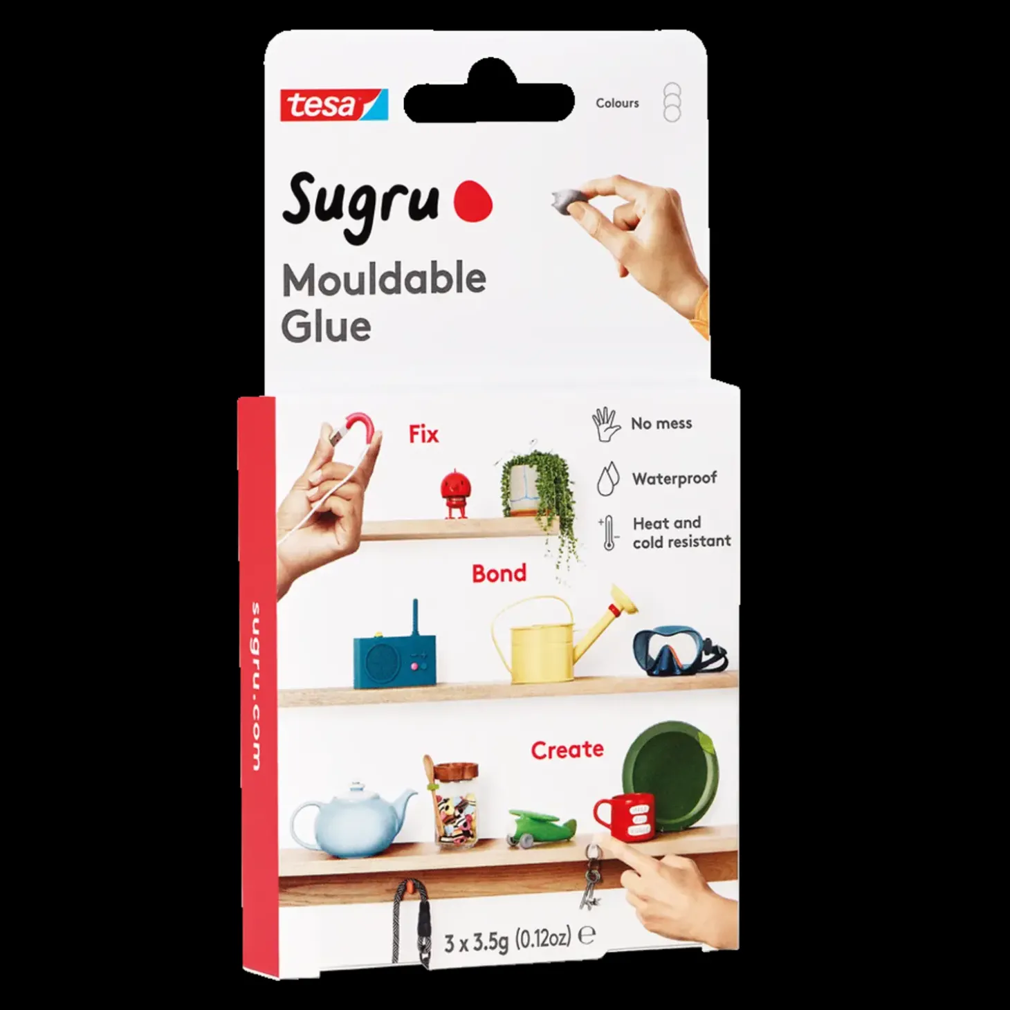 Tesa Sugru Formbar lim 3 pak hvid