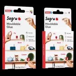 Tesa Sugru Formbar lim 3 pak sort/hvid/grå
