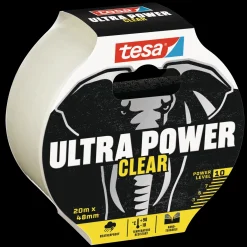Tesa Ultra Power Clear reparationstape 10 m x 48 mm transparent