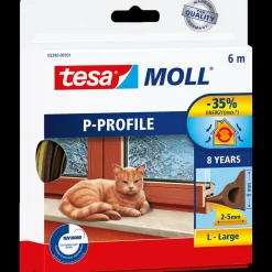 Tesamoll® P-Profil, brun 9 mm x 6 m