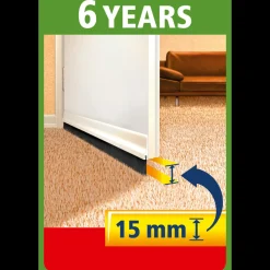 Tesamoll® Tætningsbørste t/tekstilgulve hvid 43 mm x 1 m