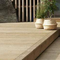 Thermowood terrassebrædder 26 x 117 mm glat/glat 4,2 m