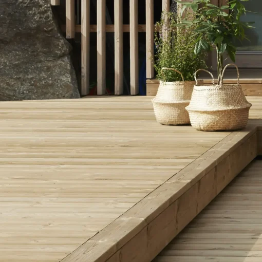 Thermowood terrassebrædder 26 x 117 mm glat/glat 4,2 m
