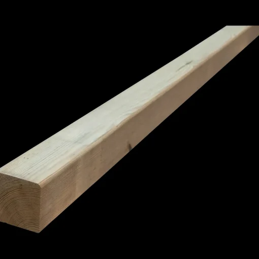 Tømmer høvlede stolper trykimprægneret 70 x 70 mm x 2,4 m