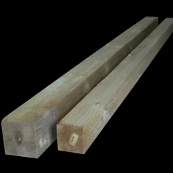 Tømmer ru stolper trykimprægneret 75 x 75 mm x 2,1 m