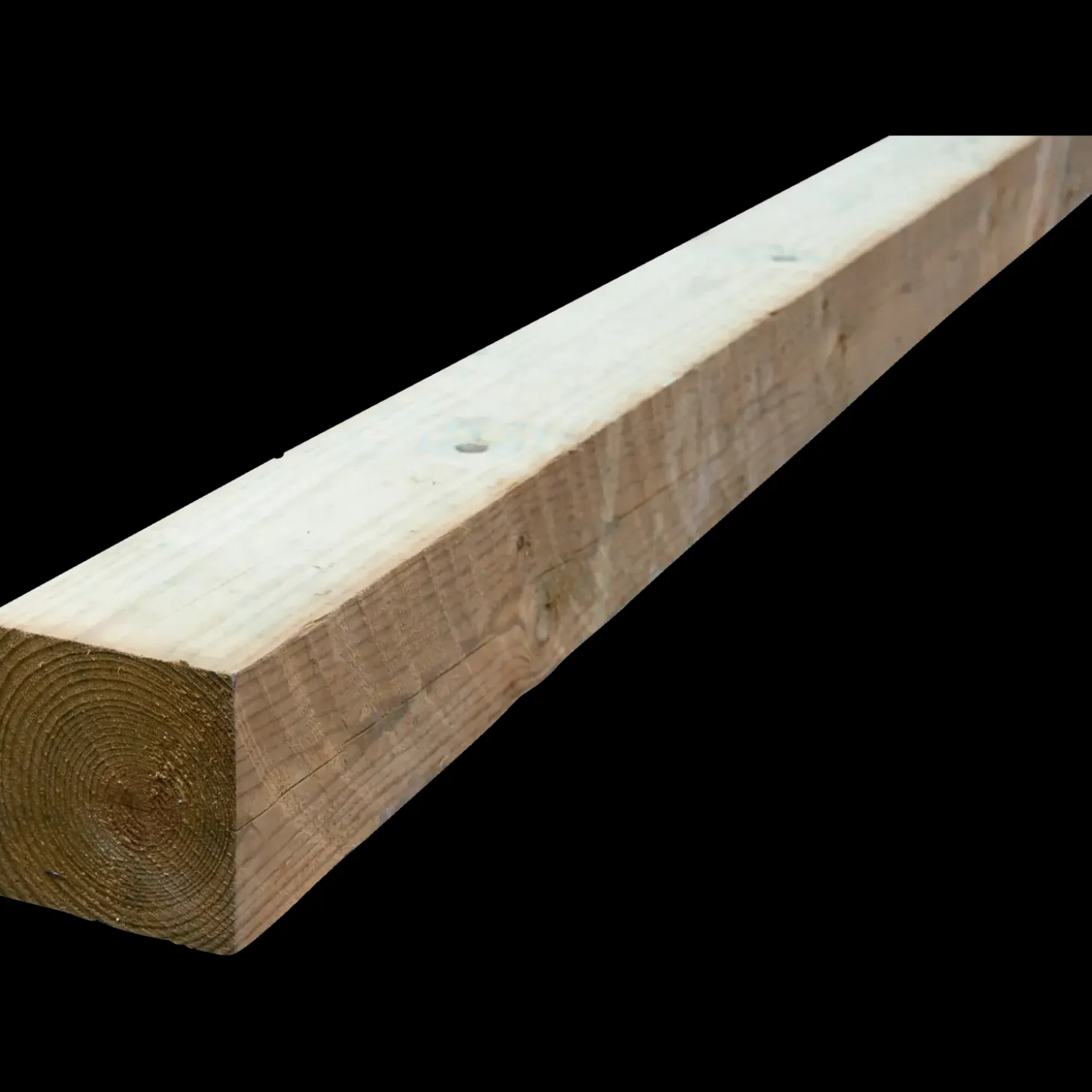 Tømmer ru stolper trykimprægneret 97 x 97 mm x 2,1 m