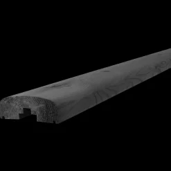 Topprofil brædt sortmalet 50x125 mm x 3,9 m