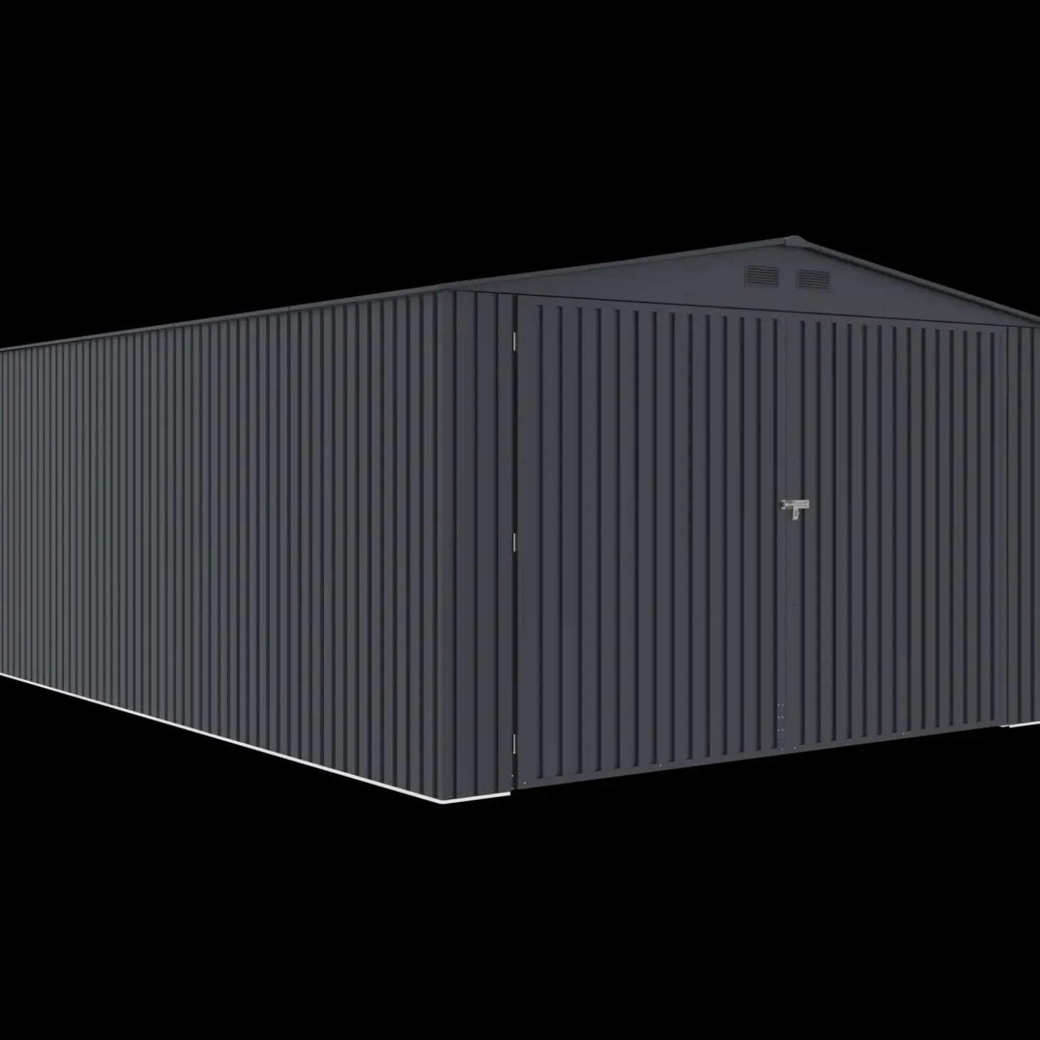 Torben redskabsskur 20,5 m², stål, mørkegrå