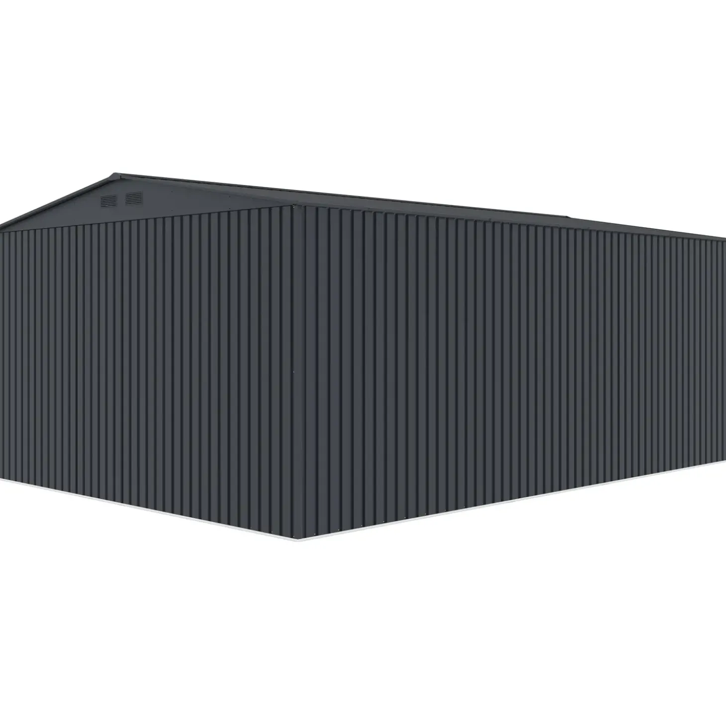 Torben redskabsskur 20,5 m², stål, mørkegrå