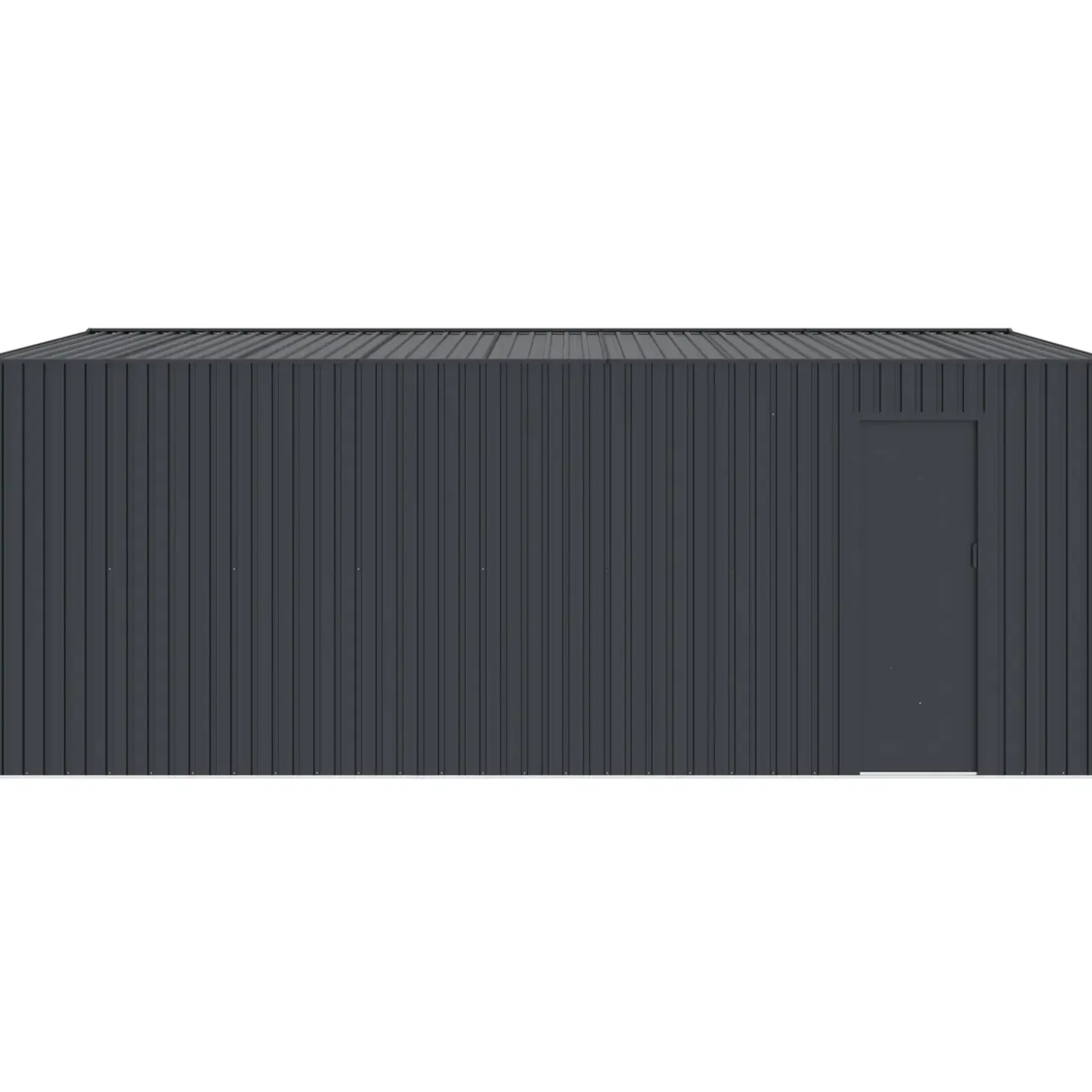 Torben redskabsskur 20,5 m², stål, mørkegrå