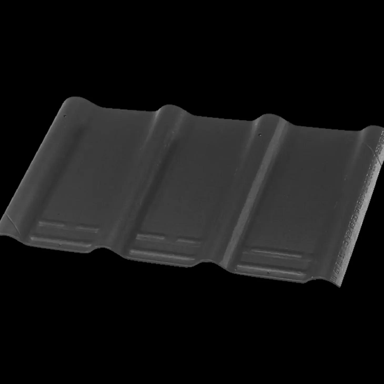 Toscana bølgeplade FK SORT 1166x625x6,3 mm