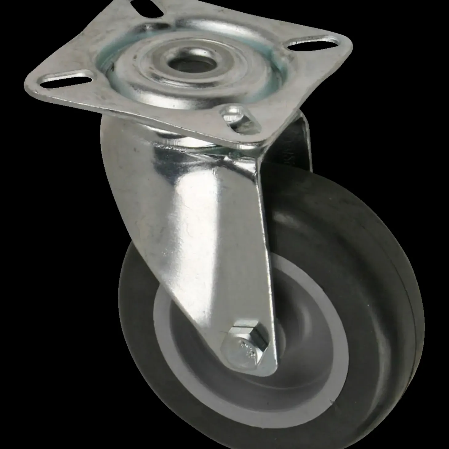 Transport hjul m/plade Ø75 mm