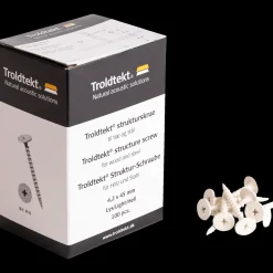 Troldtekt® Strukturskrue Til Træ Og Stål 4,2X45 Mm Lys Natur 100 stk .