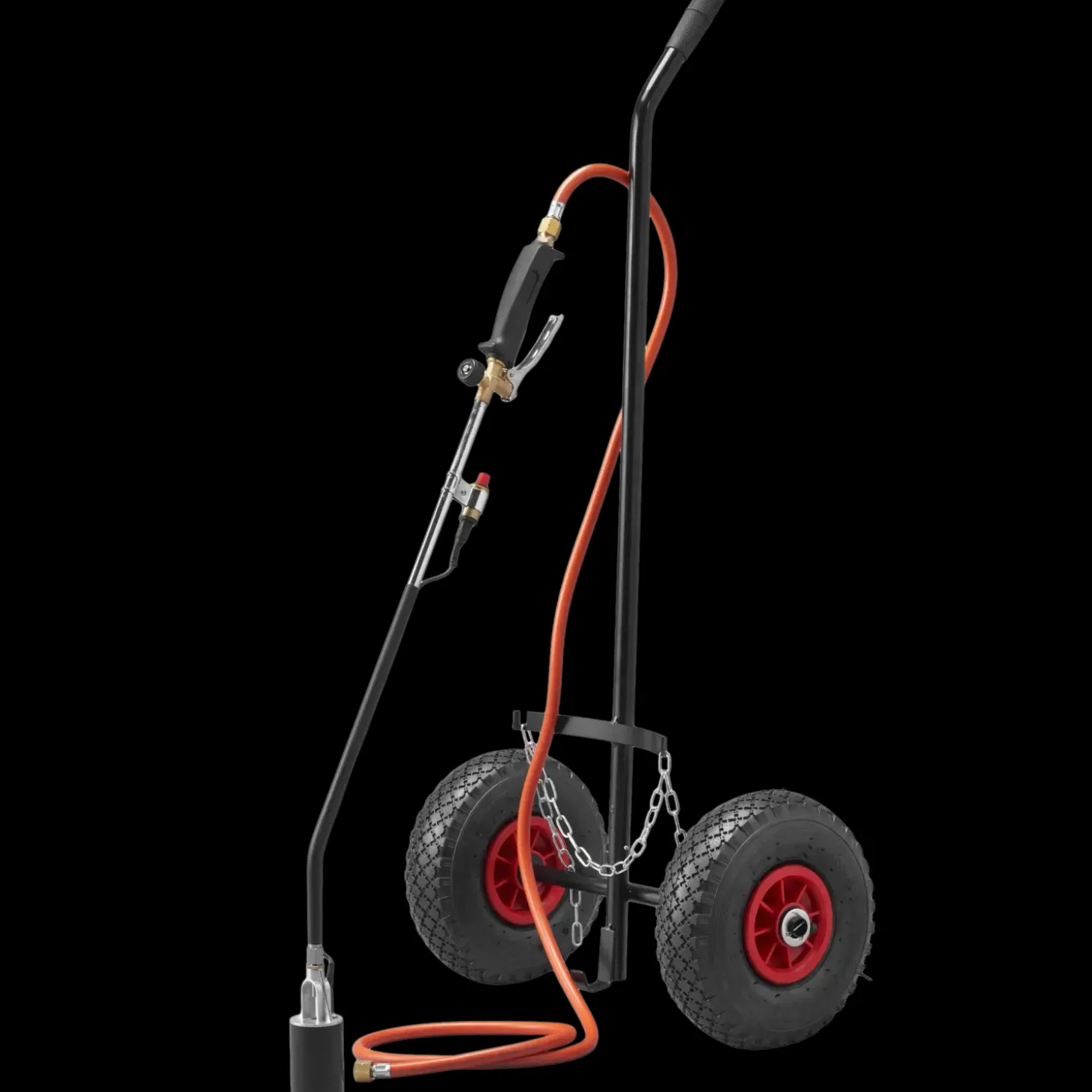 Trolla ukrudtsbrænder med vogn