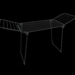 Tørrestativ med vinger 18 m tørreplads sort kraftig model