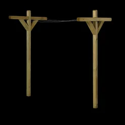 Tørrestativ trykimpr. komplet m/20 m plastbelagt wire