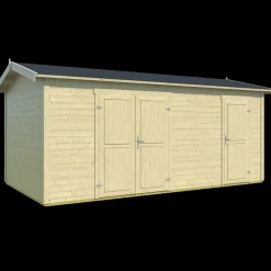 Tuvalu XL redskabsrum todelt med dobbelt- og enkeltdør 14,56 m²