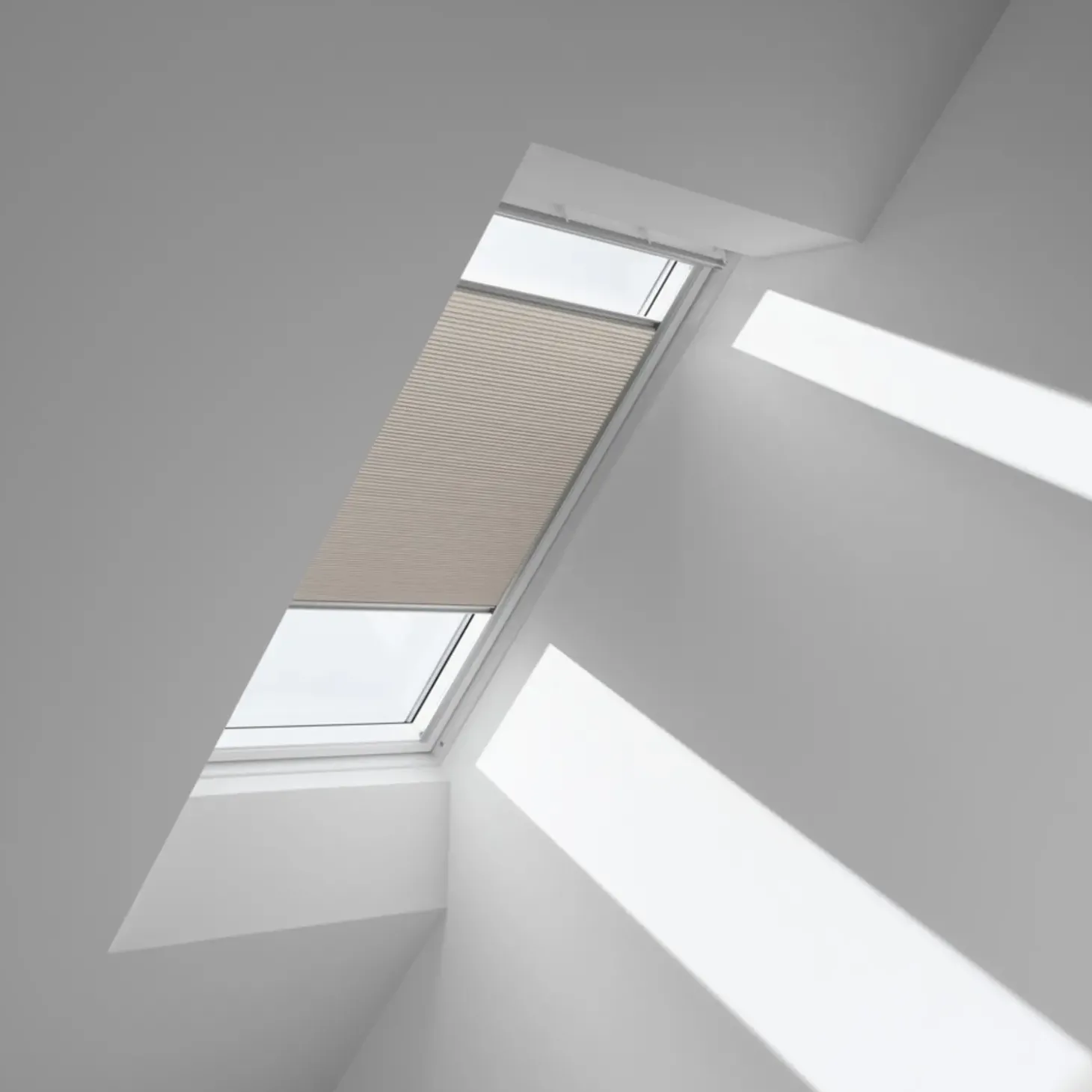 Velux FHC MK08 1045S mørklægningsgardin, hvid m/alu skinner
