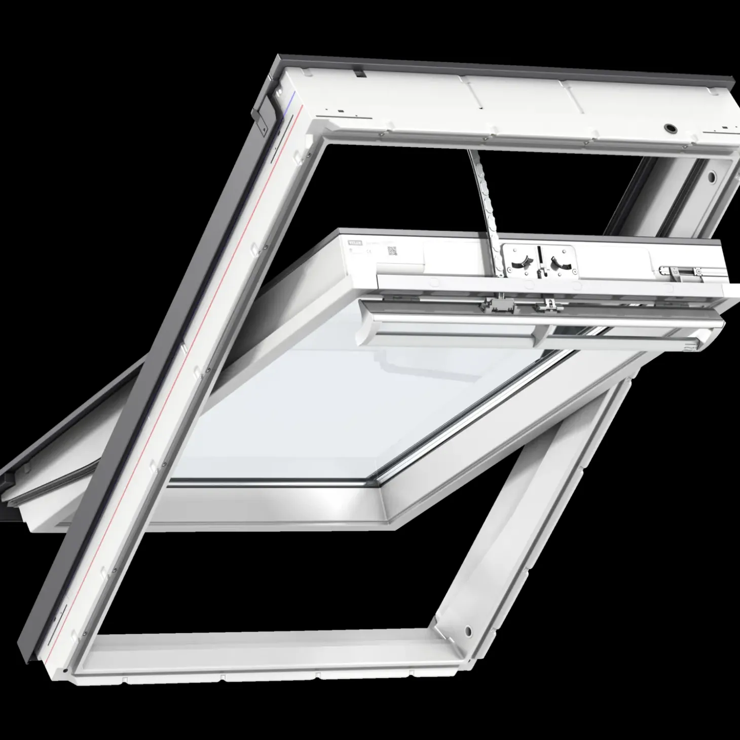 Velux GGU MK08 006821 fjernbetjent vippevindue hvid polyurethan 78x140 cm