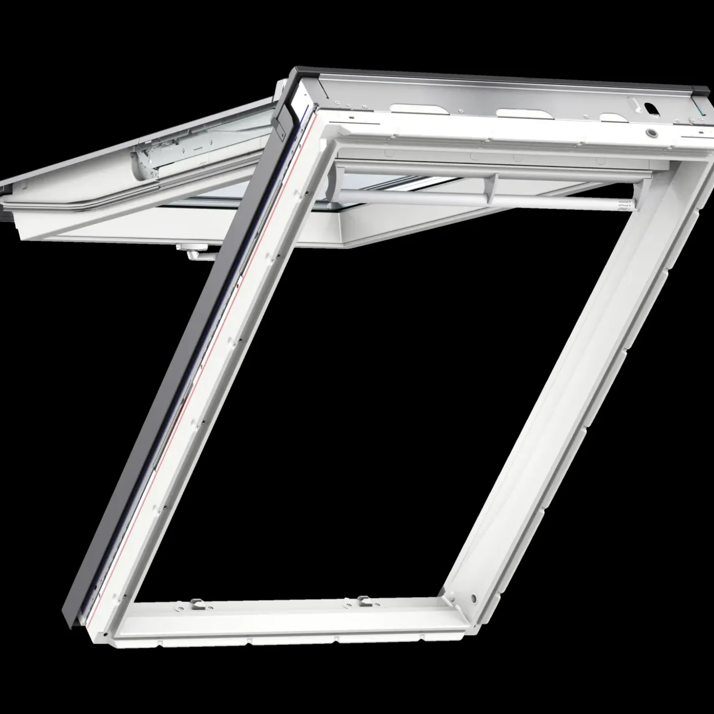 Velux GPU MK04 tophængt vindue, hvid polyurethan, 78x98 cm