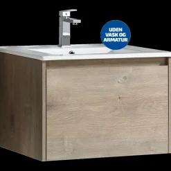Væghængt skab med skuffe 100 cm forest oak - UDEN HÅNDVASK