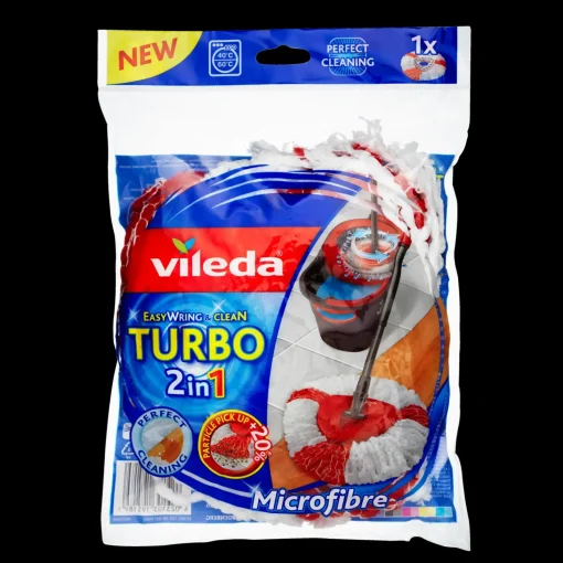 Vileda Easy Wring Turbo Spinmoppe - Spin 2i1 Refill