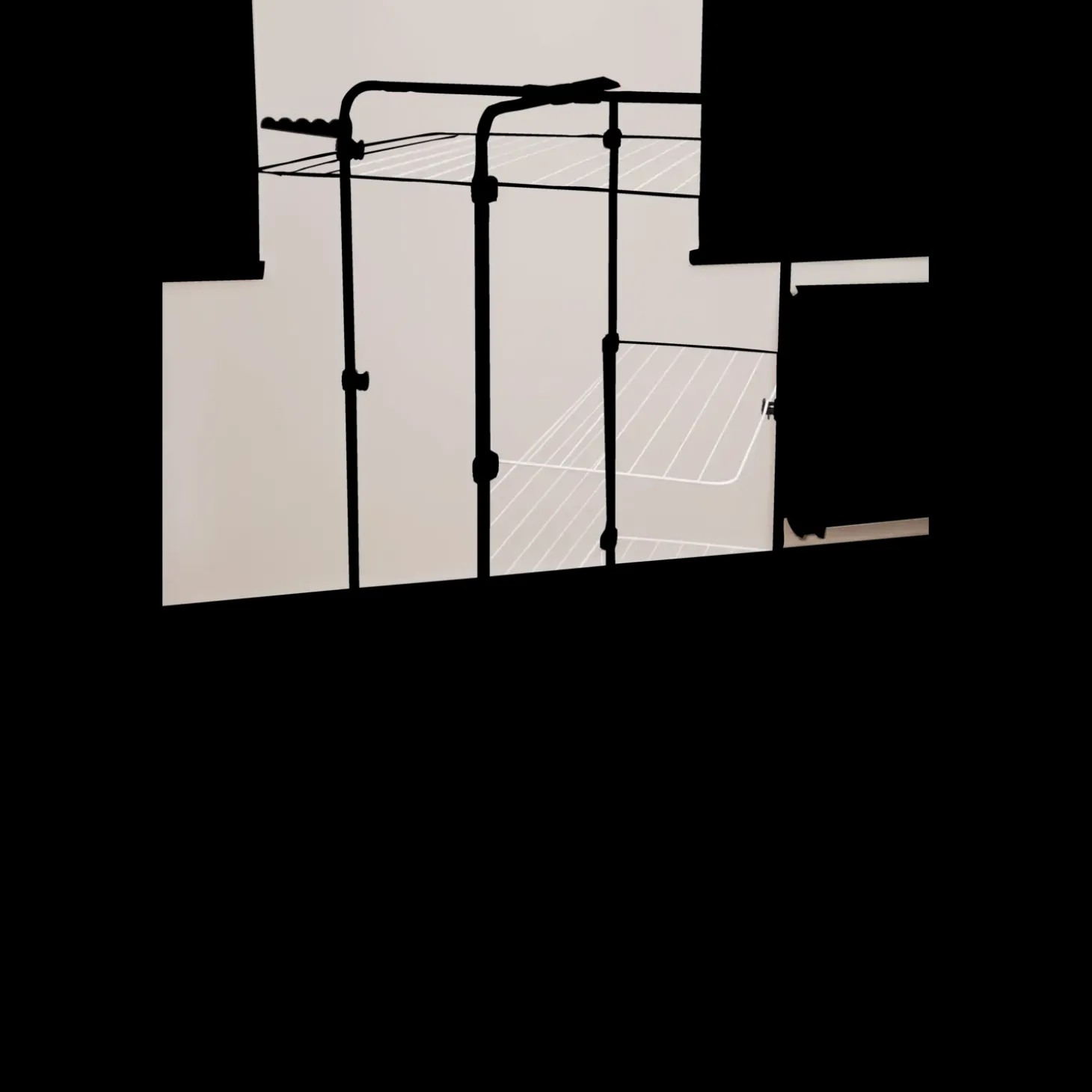 Vileda Mixer 3 - tørretårn med tre niveauer og hjul