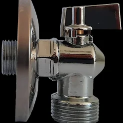 Vinkelventil 1/2"x3/4" m/kontraventil krom