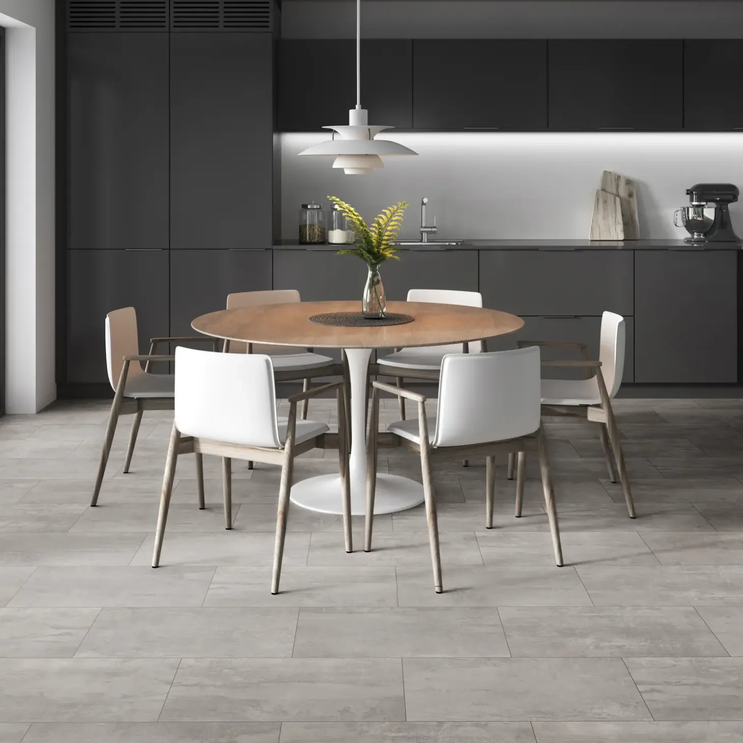 Wallmann Modern tile laminatgulv concrete 330x638x8 mm