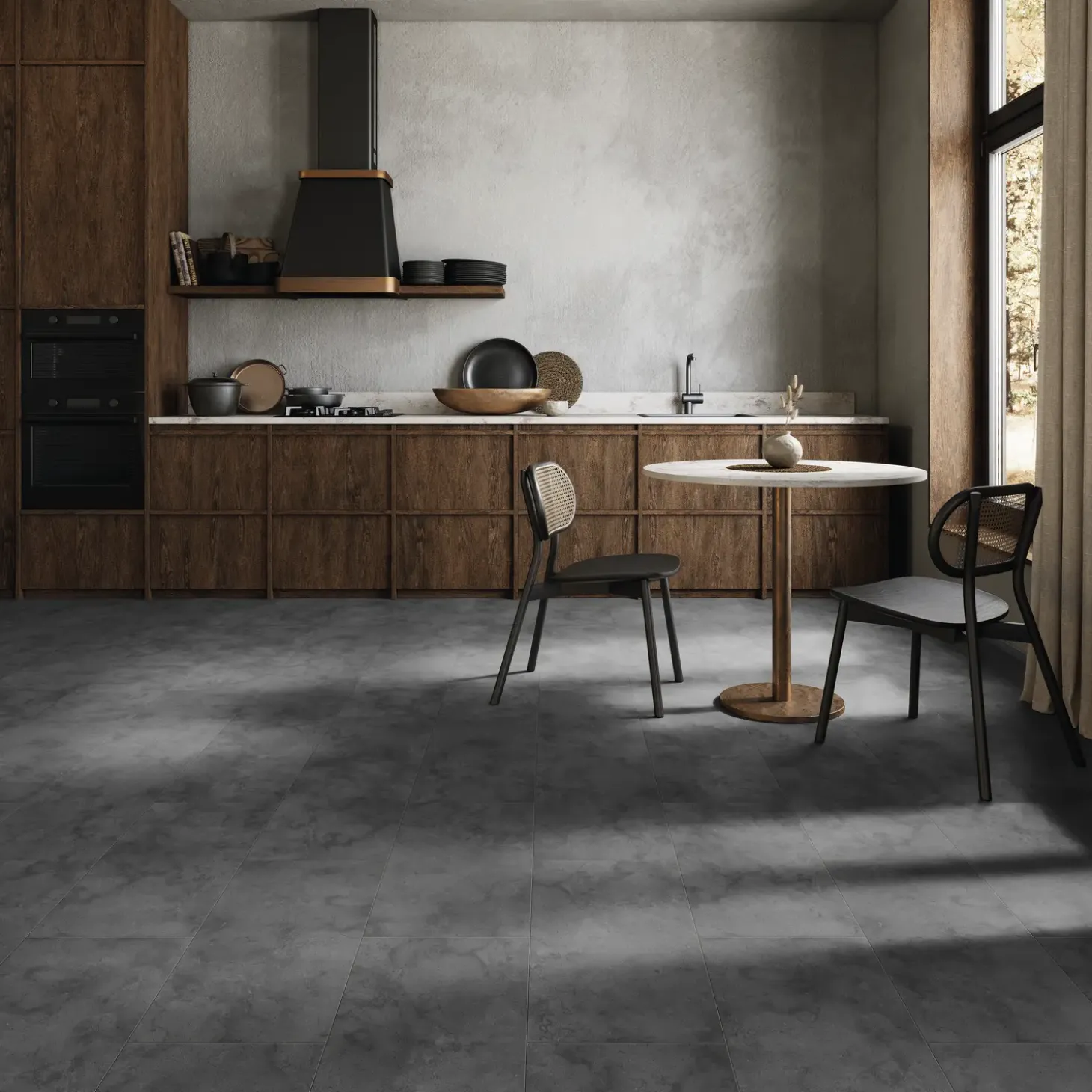 Wallmann Modern Tile laminatgulv graphite 8x330x638 mm
