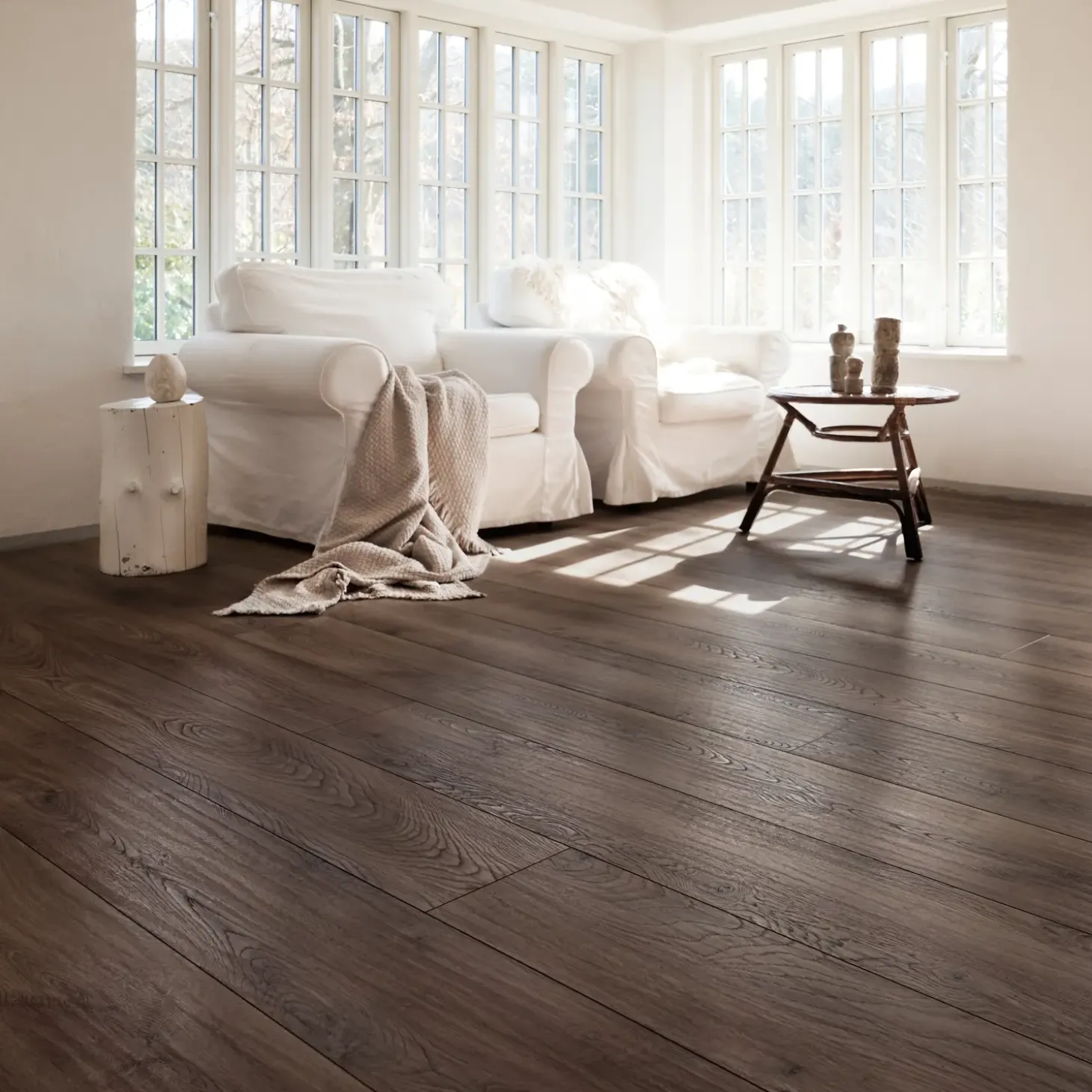 Wallmann Organic silent hybridgulv brun eg 245x2003x9 mm