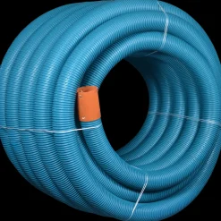 Wavin drænrør korrugerede pvc 2,5x5 mm 113 mm x 50 m blå