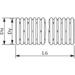 Wavin drænrør korrugerede PVC 50 mm x 50 m