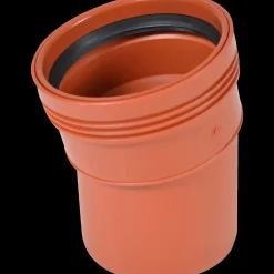 Wavin Wafix kloakrør PP rød bøjning 15° x 160 mm