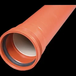 Wavin Wafix kloakrør PP SN4 rød med muffe 110x500 mm