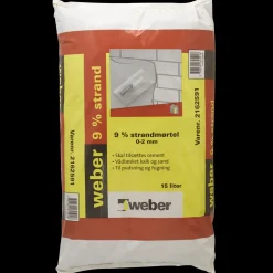 Weber 9% strandmørtel 0-2 mm 15L