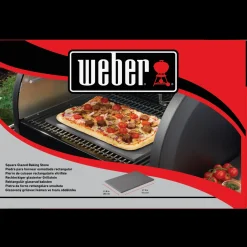 Weber pizzasten 30x44 cm grå