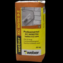 Weber Pudsemørtel sand KC 50/50/700 0-2 mm 25 kg