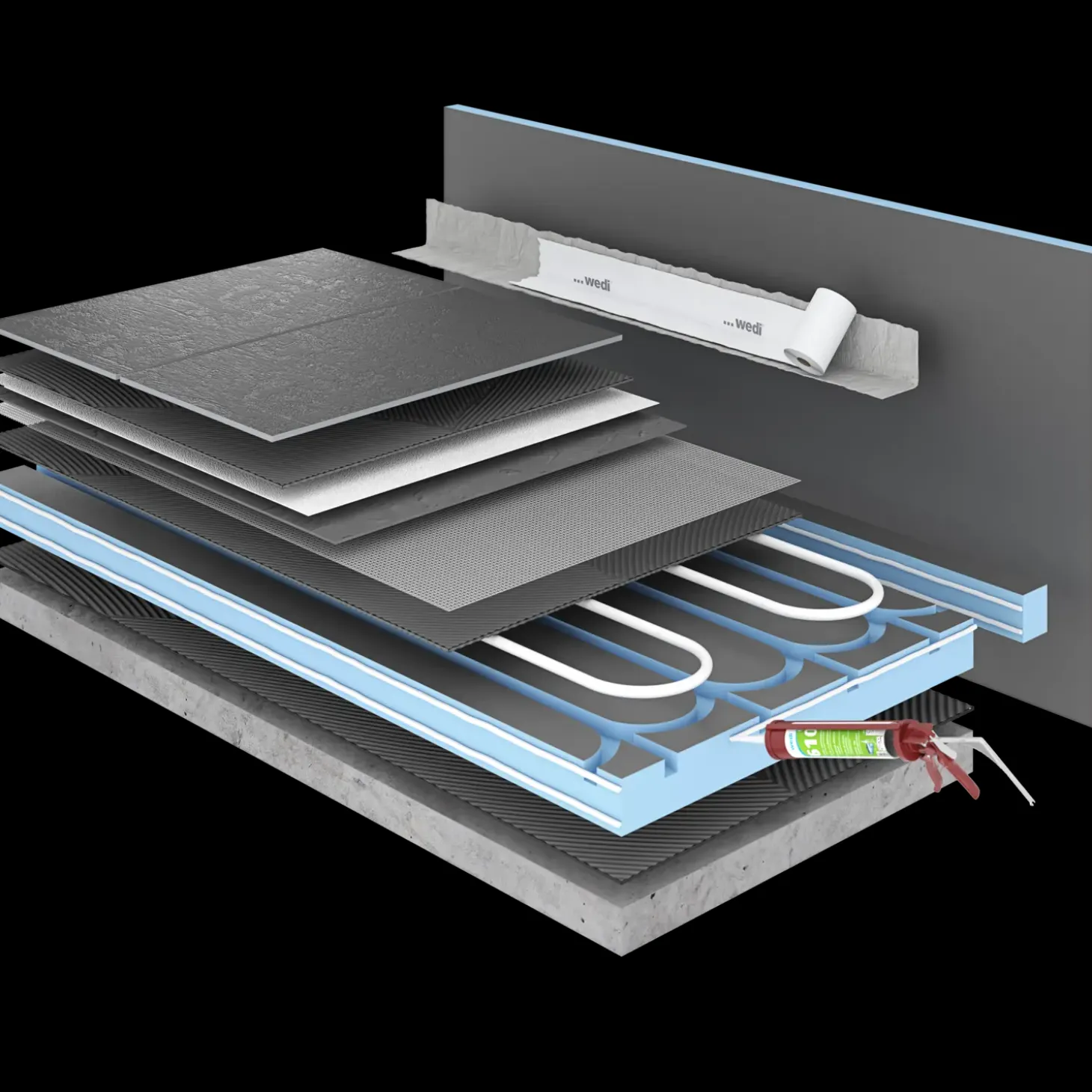 wedi Preline gulvvarmeplader 1240x600x30