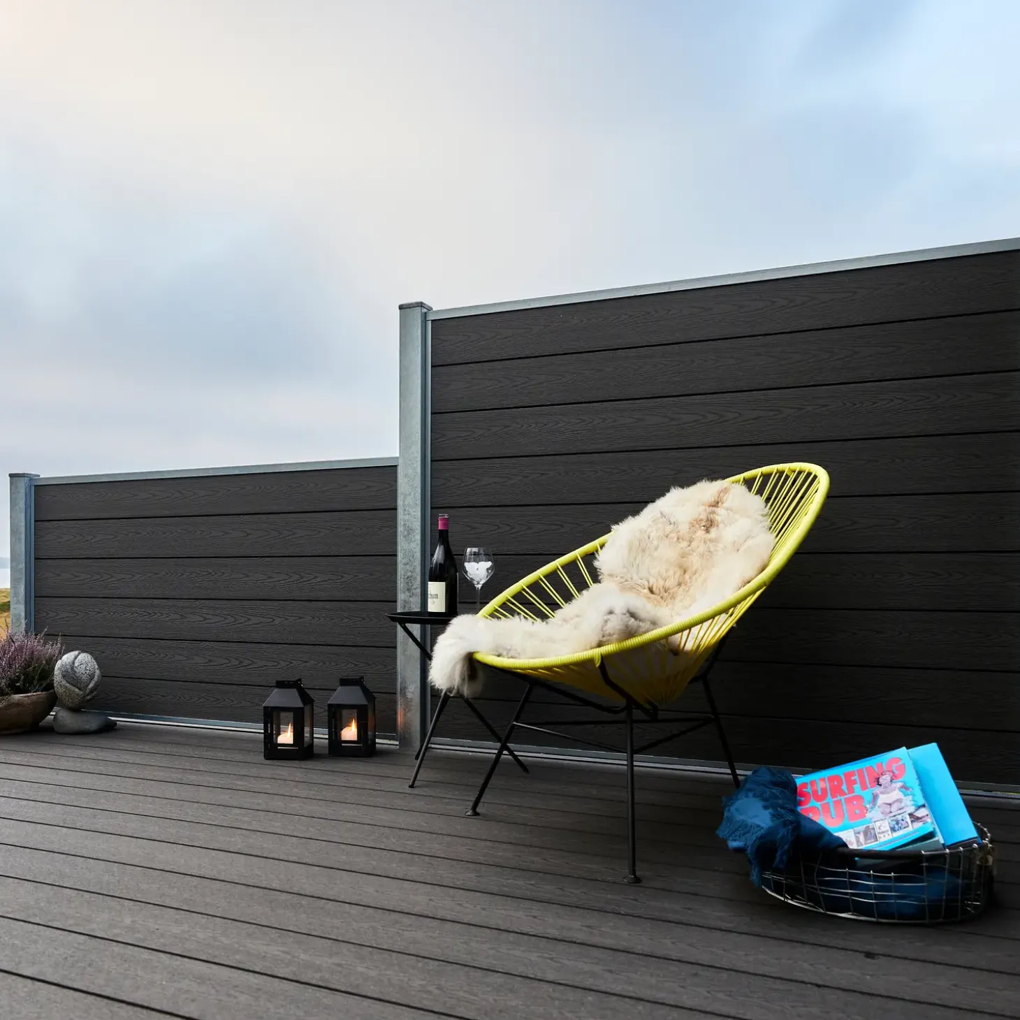 Wimex Fur Classic Komposithegn Koksgrå 00 cm